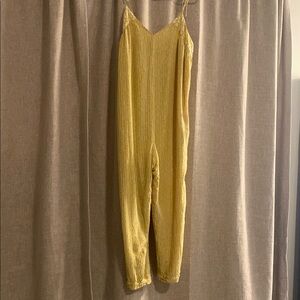 Yellow Striped Jumpsuit